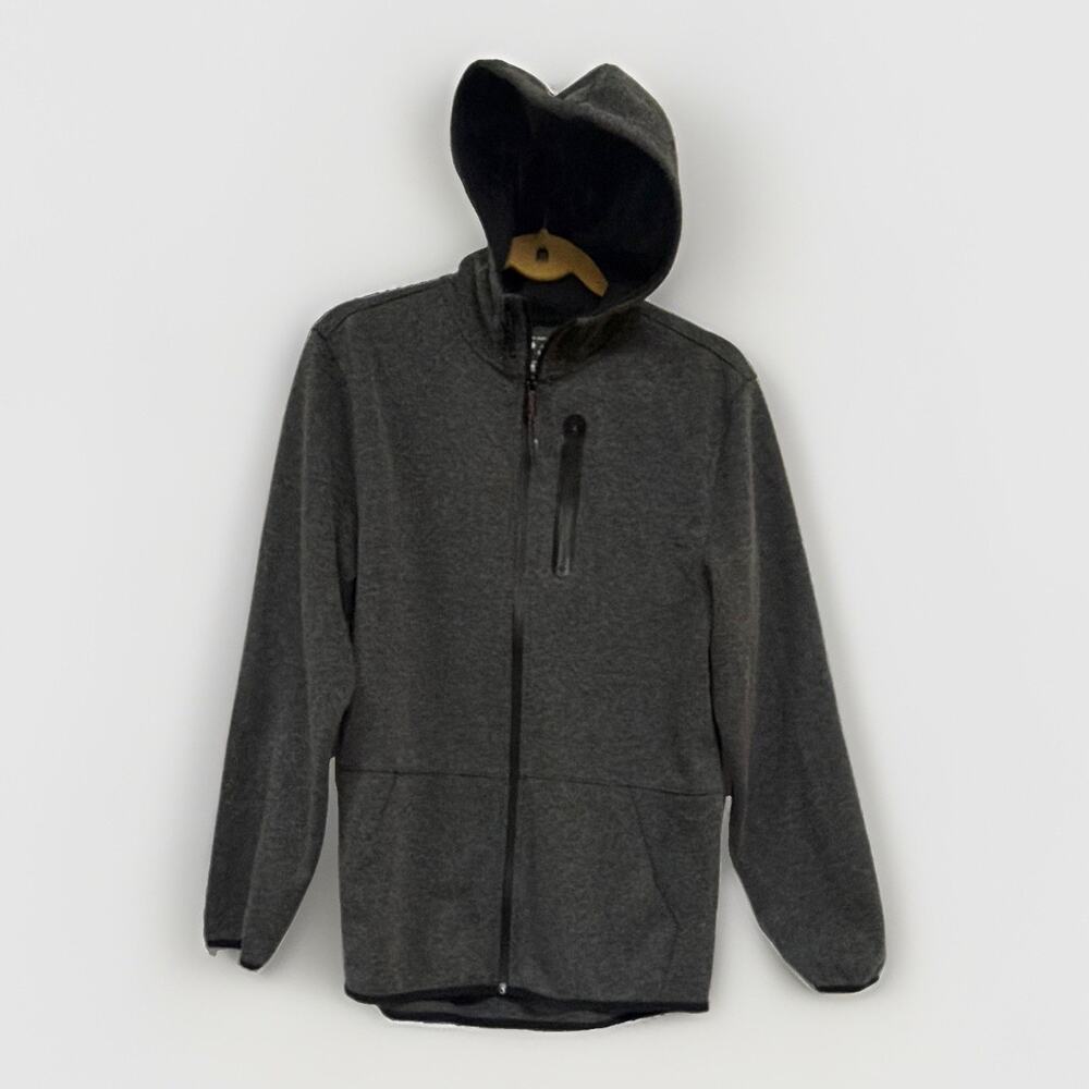 Russell Fusion Knit Zip Hoodie Gray S Vintage